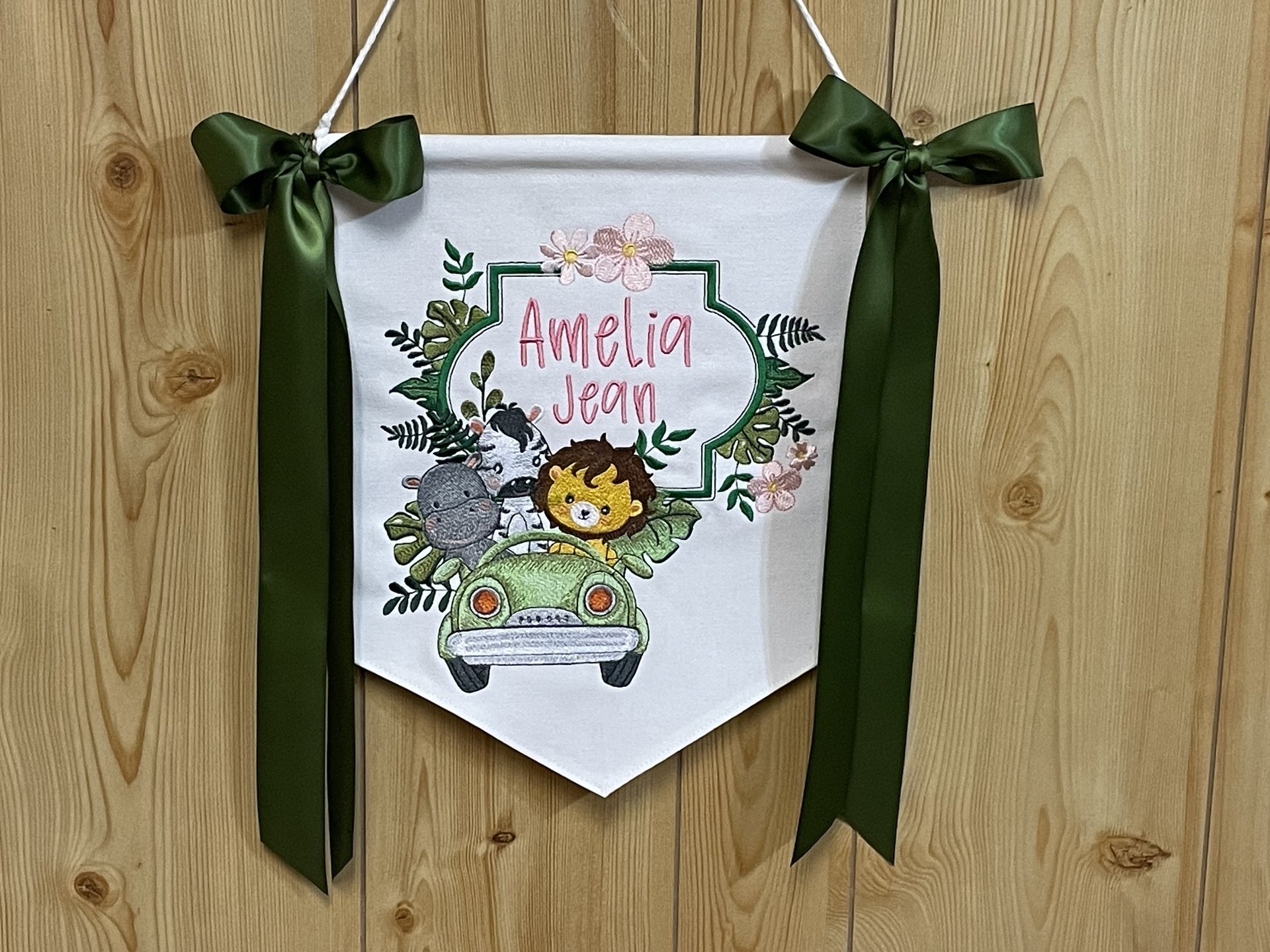 Jungle Babies Animal Themed Nursery Banner