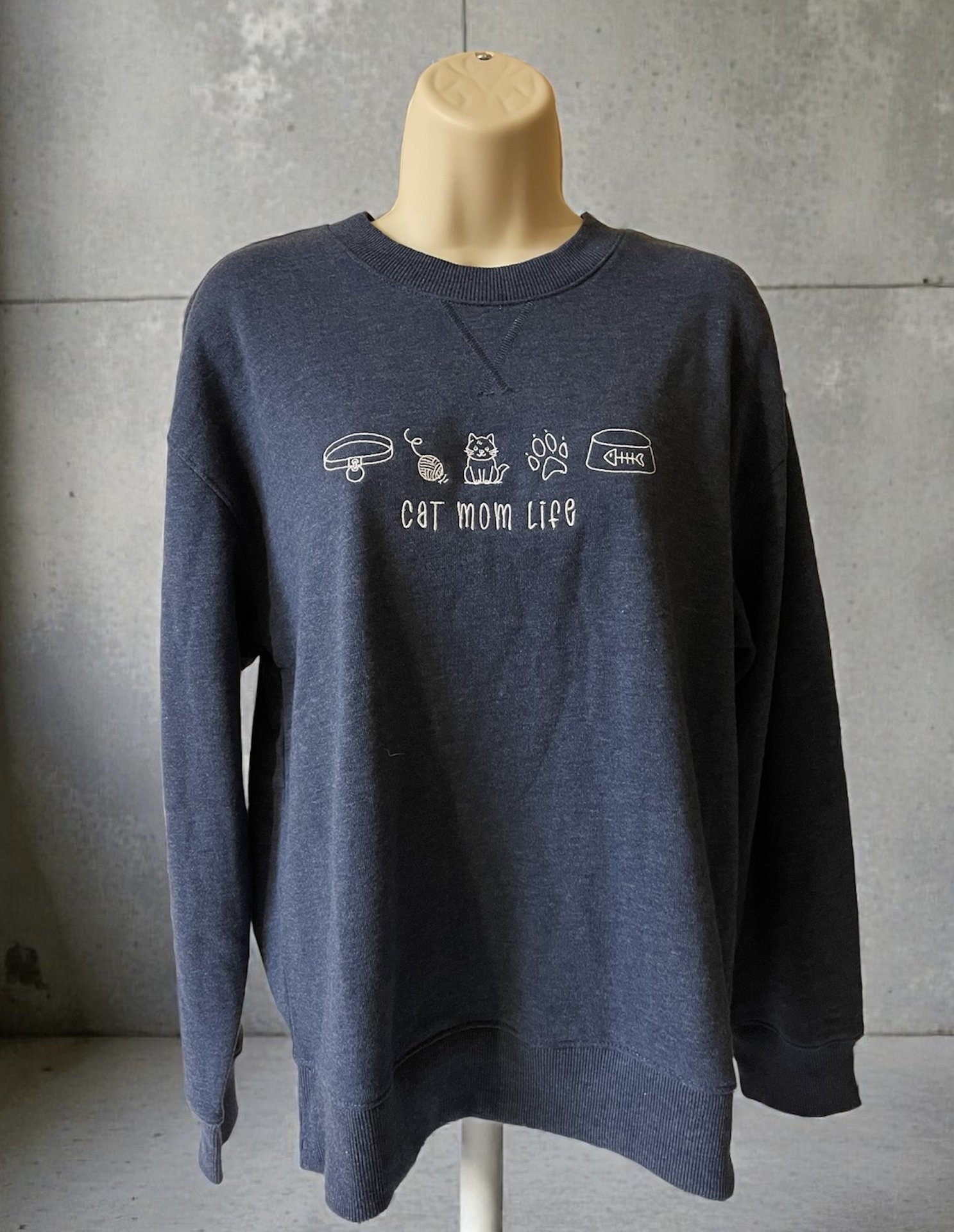 Cat Mom Life Crewneck 