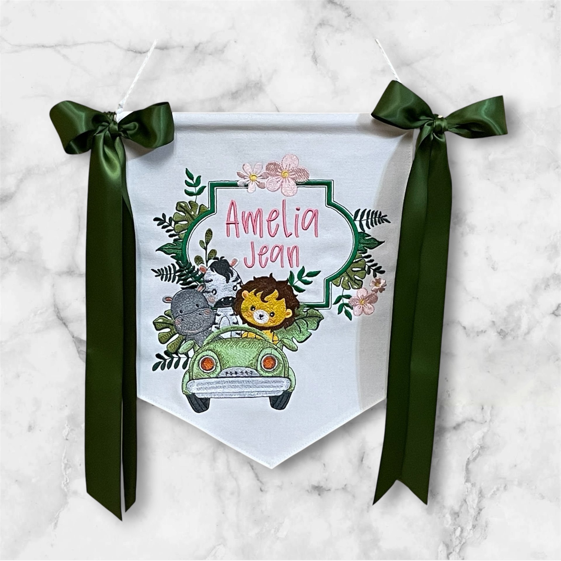 Jungle Babies Animal Themed Nursery Banner