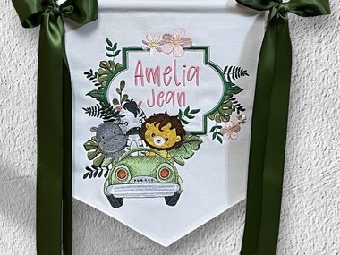 Jungle Babies Animal Themed Nursery Banner
